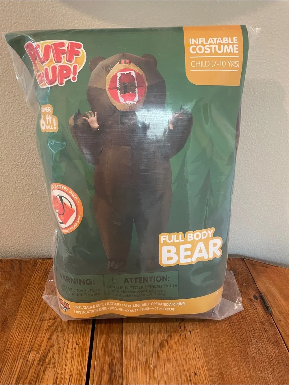 Spooktacular Creations Inflatable Bear Costume | Kids 7–10 | Halloween